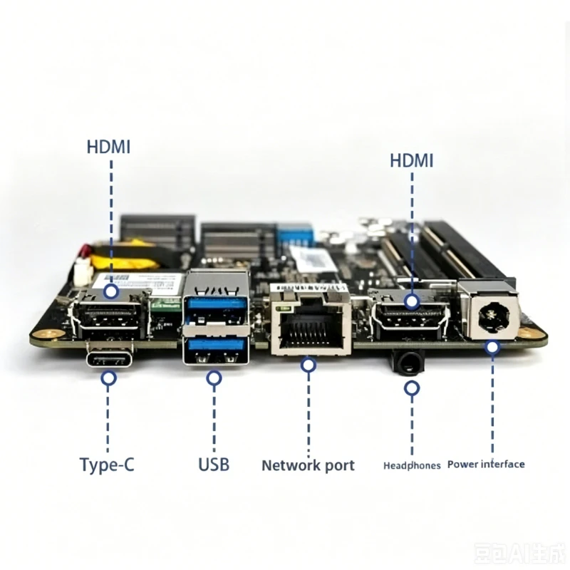 AMD 5500U 5800H 5825U 5600H Mini-PC, Dual-LAN-Port Industrie-Computer-Motherboard, Industriesteuerungs-Motherboard, Mini-Host