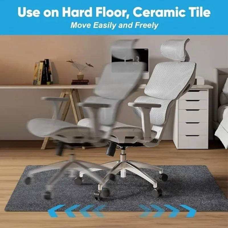 Non Adhesive Office Chair Mat Self-adhesive Anti Slip Rolling Wheelchair Carpet Floor Protector Carpet Wood Floor Protection