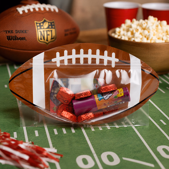 Football Shaped Pouch 10 1/2