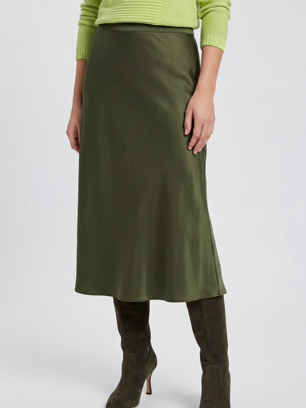 Olsen Satinrock Damen schilf, 36