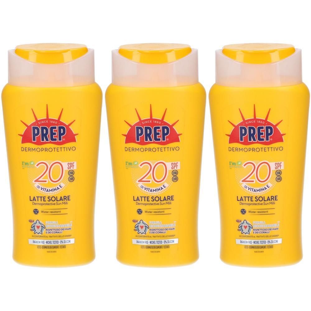 PREP® Latte Solare Dermoprotettivo SPF20 3x200 ml