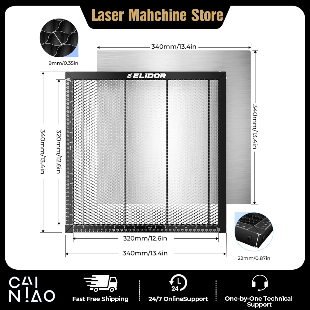 ELIDOR Laser-Wabentisch Diodenlaser-Gravur- und Schneidemaschine CNC-Wabentisch-Schneidetisch für Z6 6W/12W