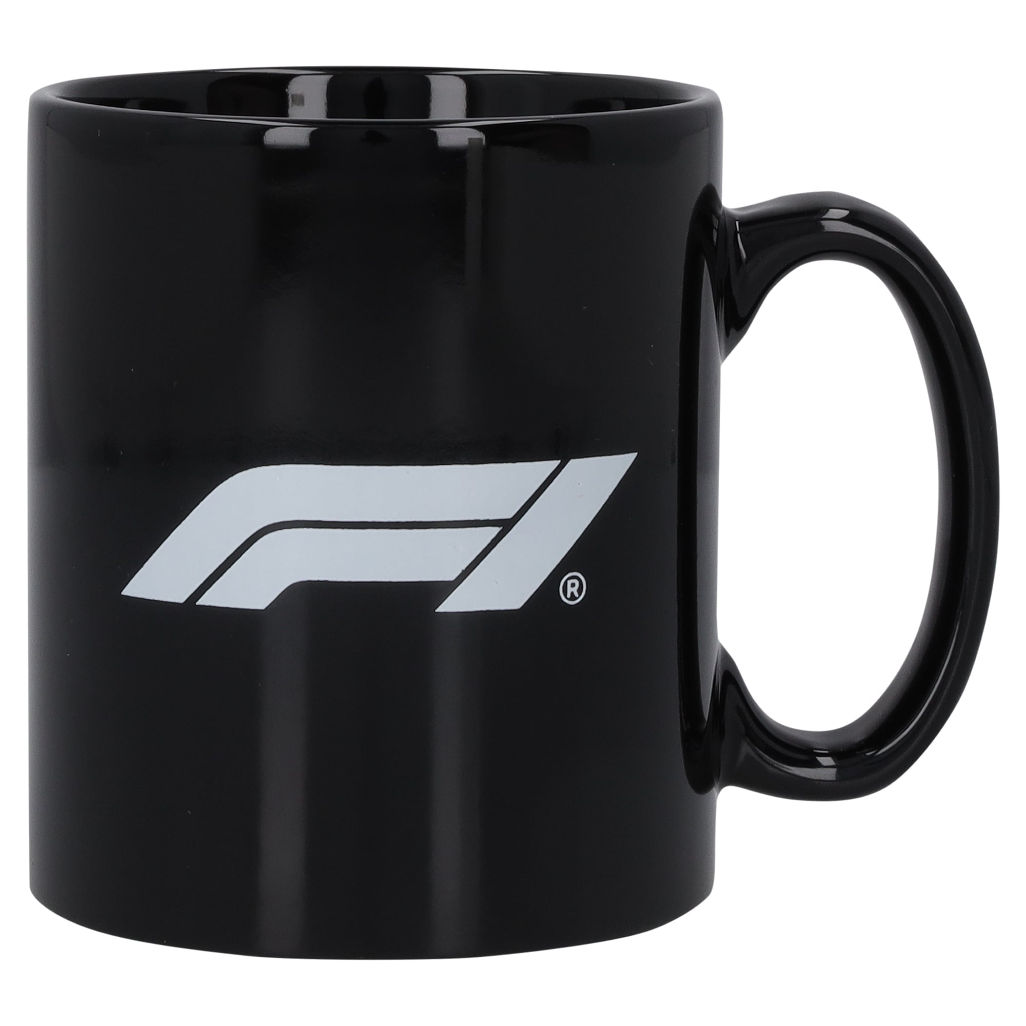 Formel-1-Tasse mit Gravur – Schwarz