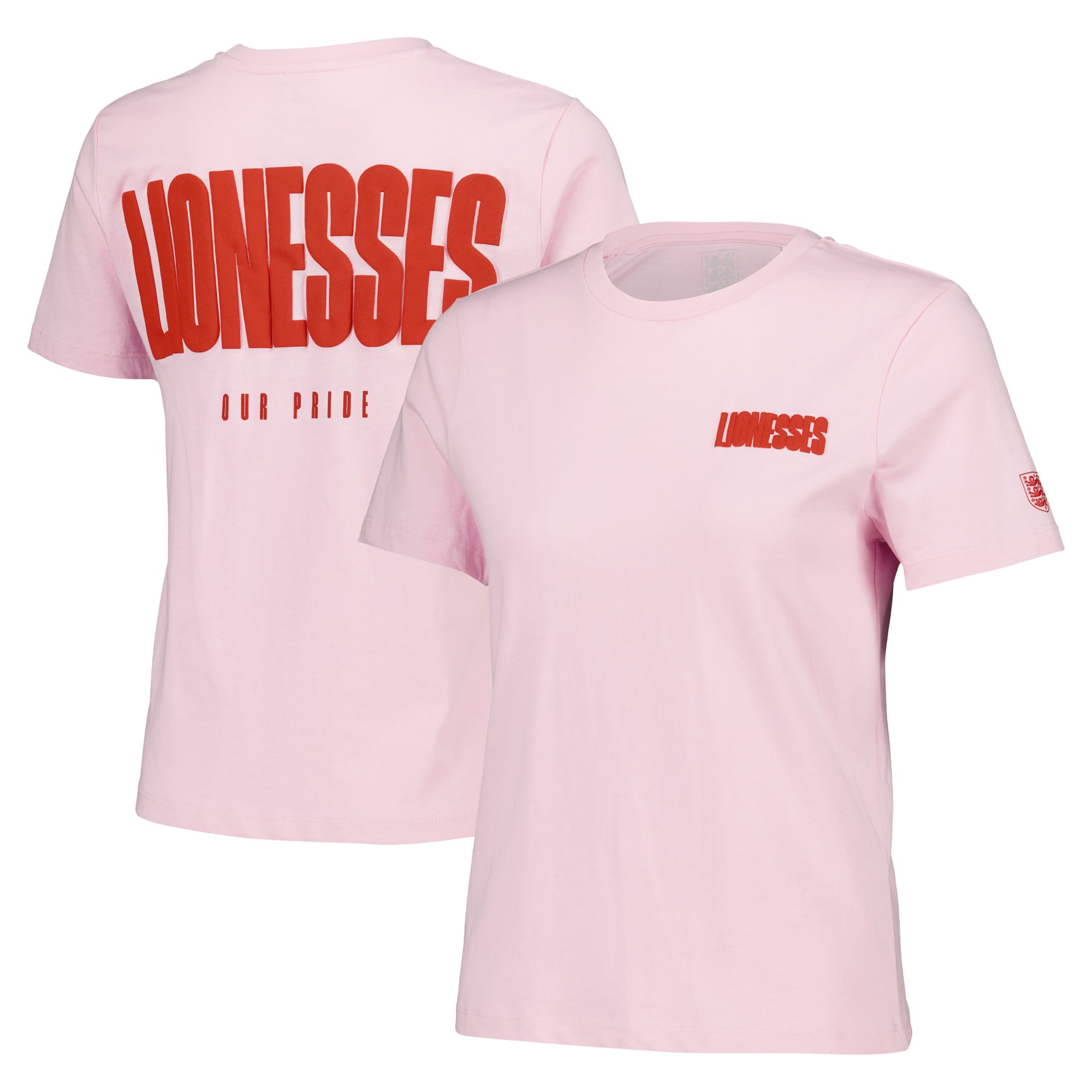 Lionesses Cherry Graphic Elevated Fitted T-Shirt - Pink - Damen