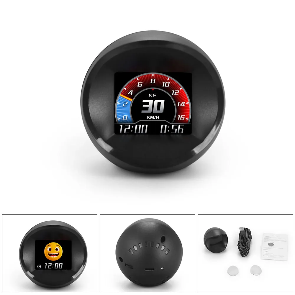 Q11 GPS Car HUD Multiple Dynamic Expressions Vehicle Speed/Mileage/Altitude/Clock/ Speedometer Head-up Display 5V USB connection