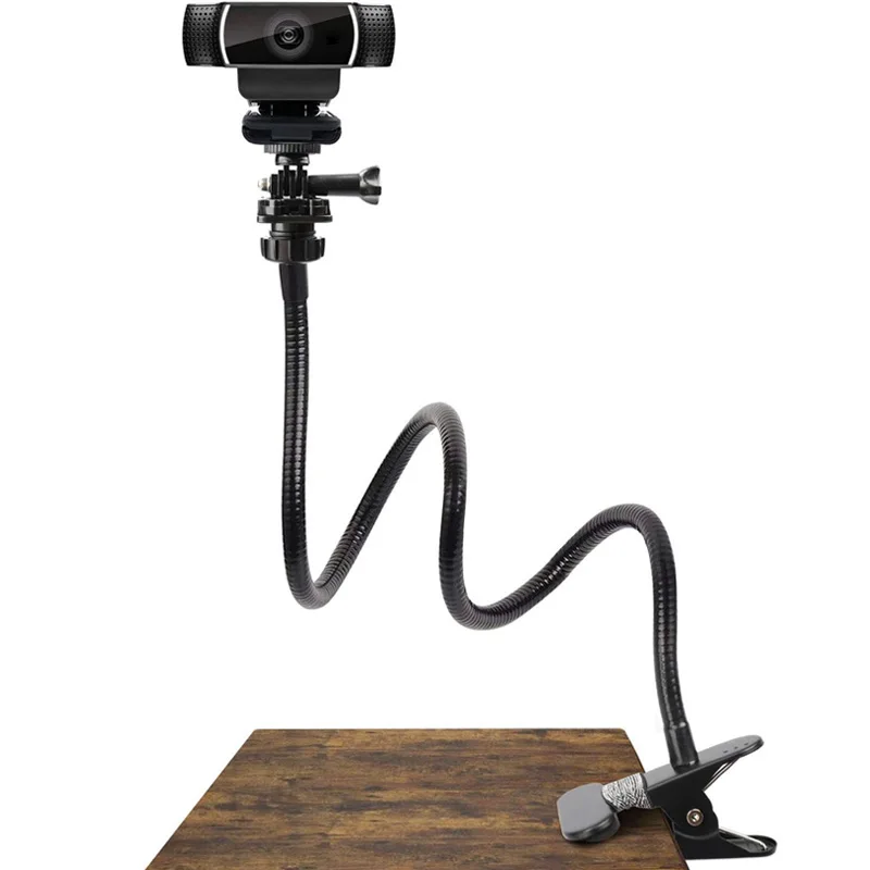 Support de caméra intelligent, support de webcam, support de bureau flexible à pince, support col de cygne pour webcam, caméra d