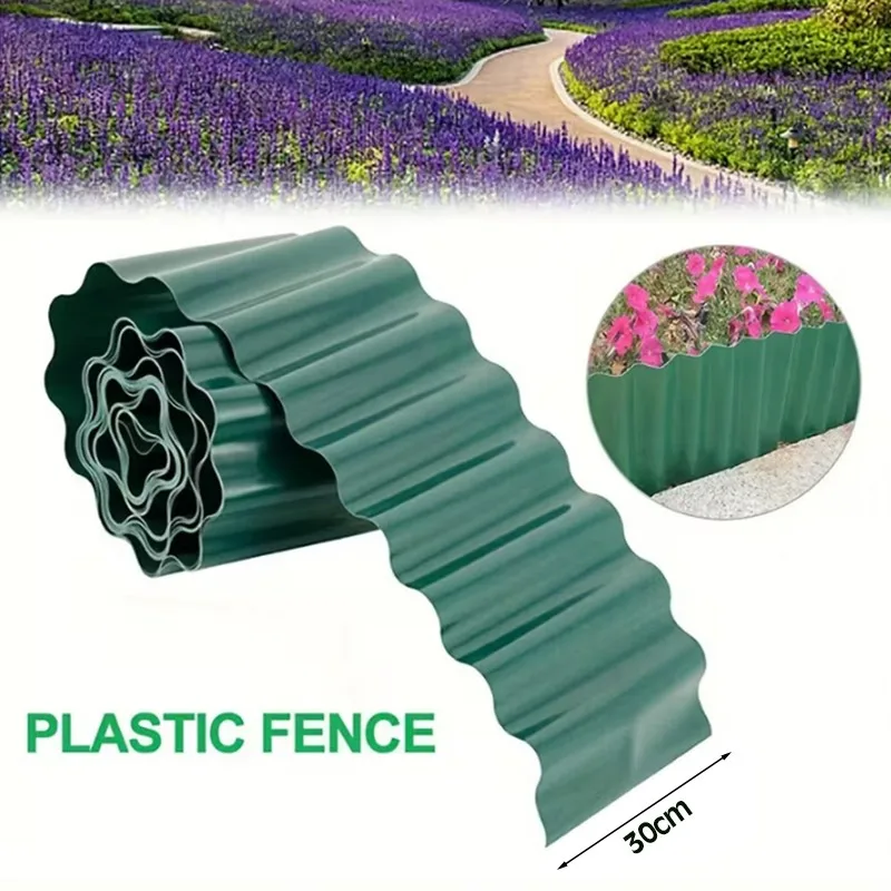 Bordure de jardin ondulée 10x9cm pour pelouse, bordure de jardin DIY, décoration de jardin, bordure pour pelouse, légumes, fleurs