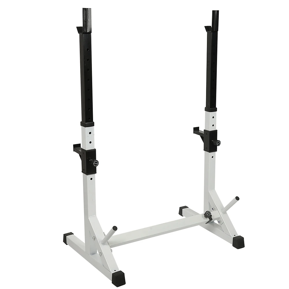 Support de musculation, pour haltères, squats, capacité max. 200 kg, banc de musculation, hauteur et largeur réglables, équipement de sport pour salle de sport à domicile, salle de sport intérieure,