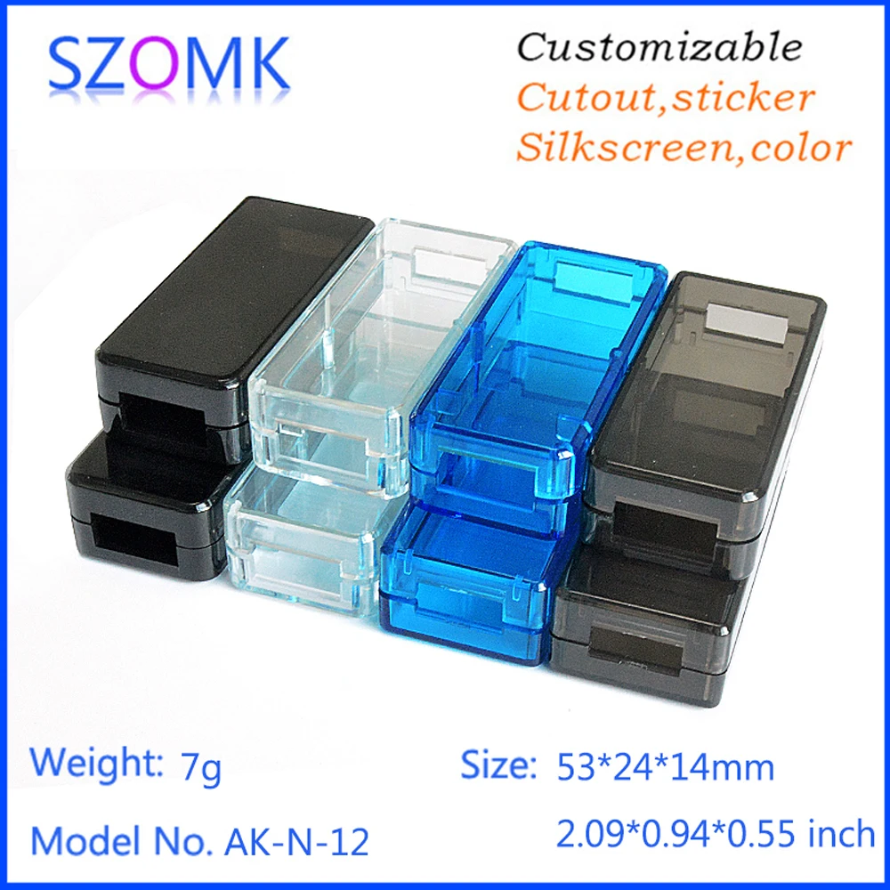 SZOMK Diy plastic electronics box pcb control box (4Pieces) China electronic enclosure plastic outlet box