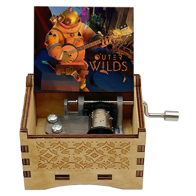 Game Outer Wilds Theme Song《Travelers' Encore》Climax 14-seconds Adapted 18-Tone Music Box Home Decoration Ornaments Party Gift