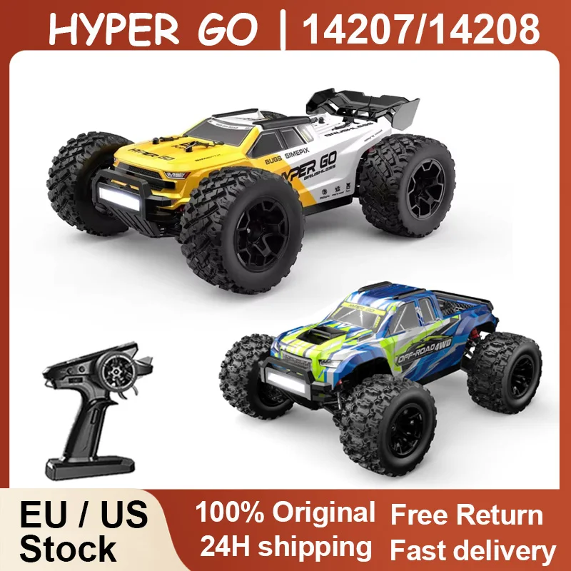 HYPER GO MJX 14207 14208 1/14 RC Car 41-53km/h Brushless 2.4G Remote Control 4WD Off-road High Speed RC Car Truck Hobby Toy