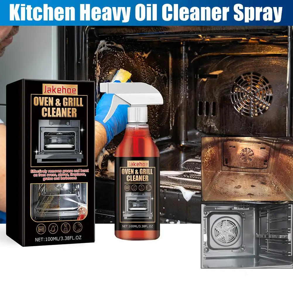 1/2/3 Cleaning Foam Spray Strong Kitchen Remove Grill Stove Oil Stains All Purpose Cleaner for Kitchen Appliances Household Care