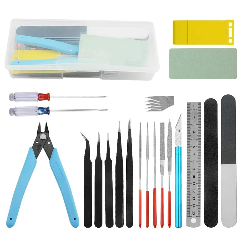 Model Making Basic Tools Handmade Model Car Hobby Building Repair and Assembly Tools Starter Kit for DIY Craft Projects