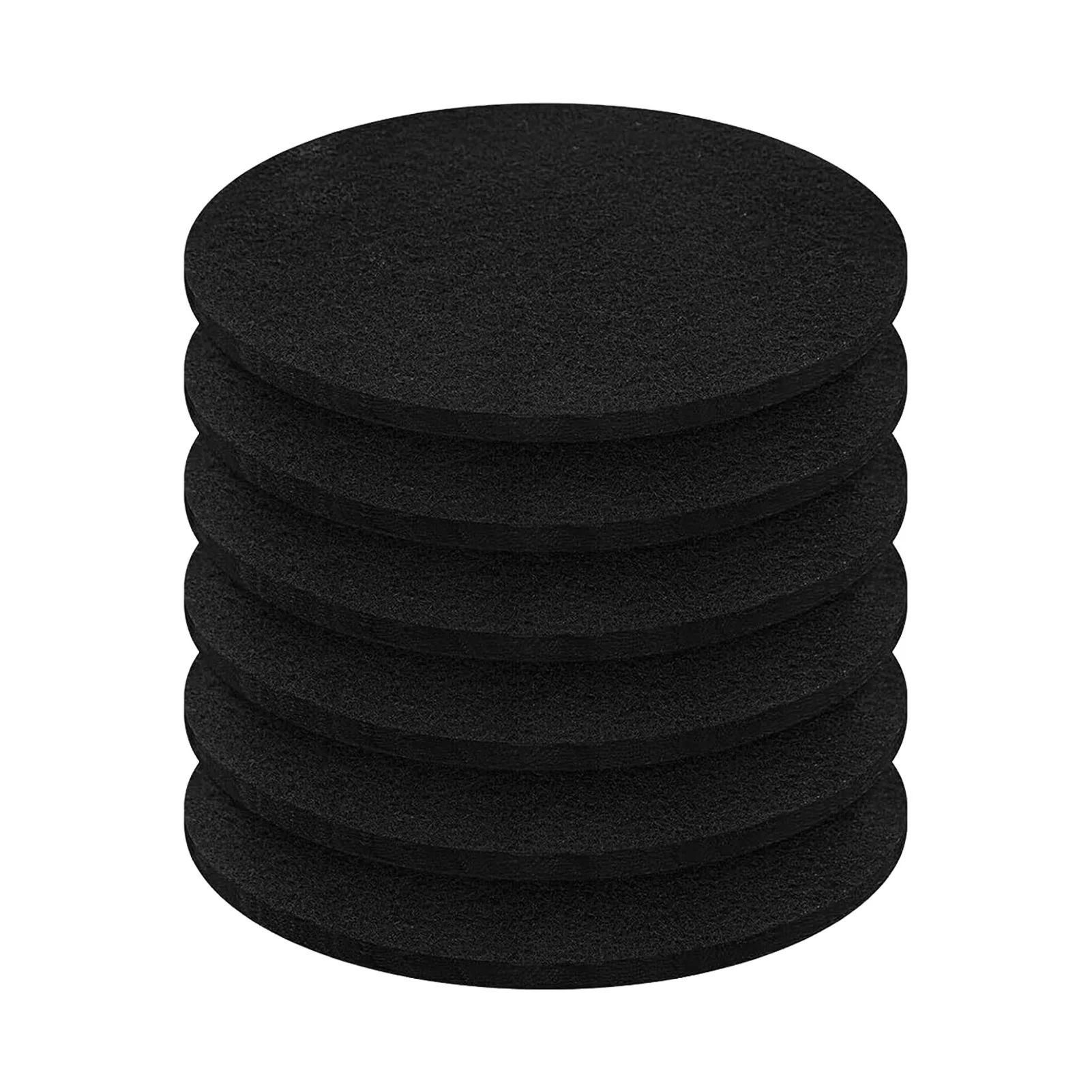 6pcs Household Trash Can Charcoal Filter Pads Convenient Filter Mats Activated Carbon Litter Deodorizer Smell Odor Eliminators
