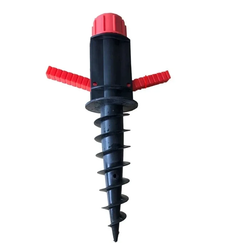 Heavy Duty Beach Umbrella Sand Anchor - Spiral Auger Stand Storage Holder, for Outdoor Camping Patio Lawn Garden ﻿