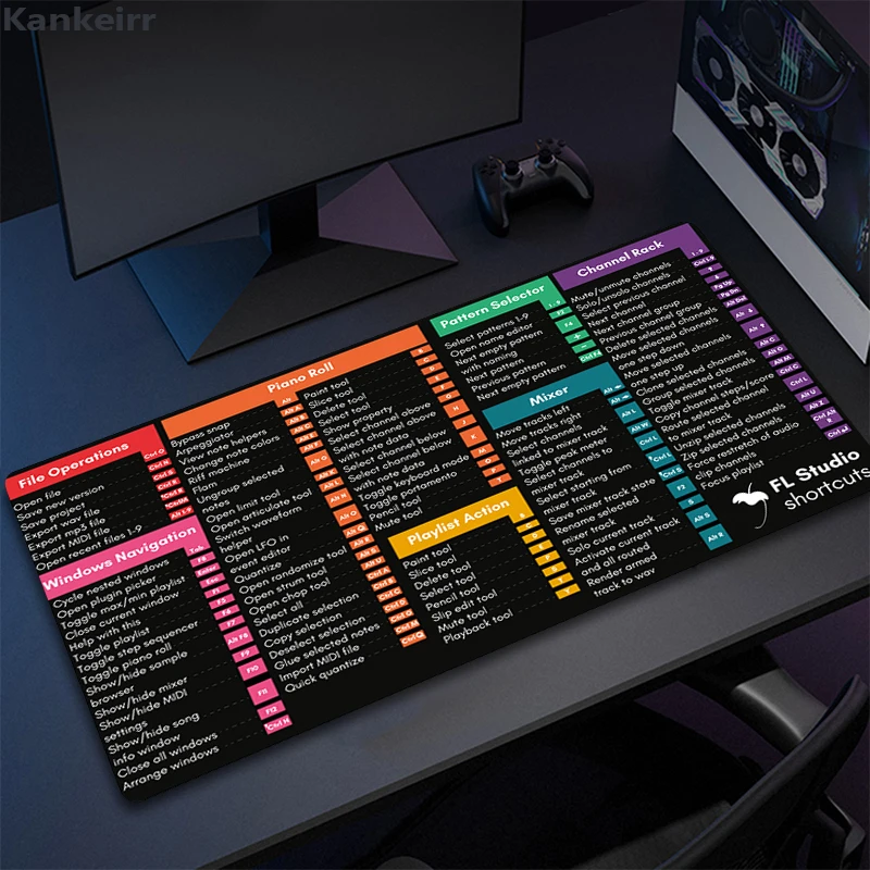 Pc Offices Mousepad Simple Windows Shortcut Key Mouse Pad Office Software Office Word Shortcuts Large Laptop Mouse Mat Xxl Rug