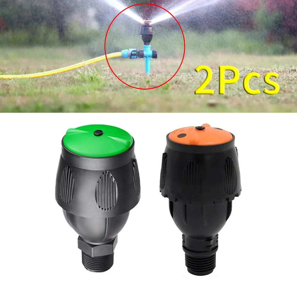 2Pcs Garden Rotary Sprinkler 1/2 Inch Male Thread Water Sprayer Nozzle Garden Lawns Gardens And Farms Watering Irrigation Tools