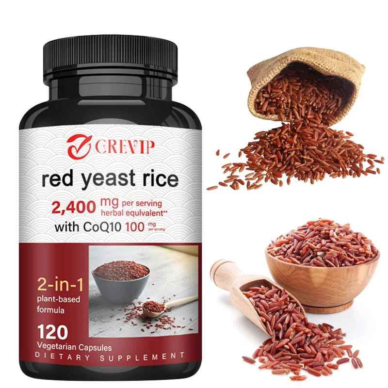 Red Yeast Rice 2400mg - Cholesterol Supplement, Supports Overall Health, Promotes Heart and Immune Health, Antioxidant