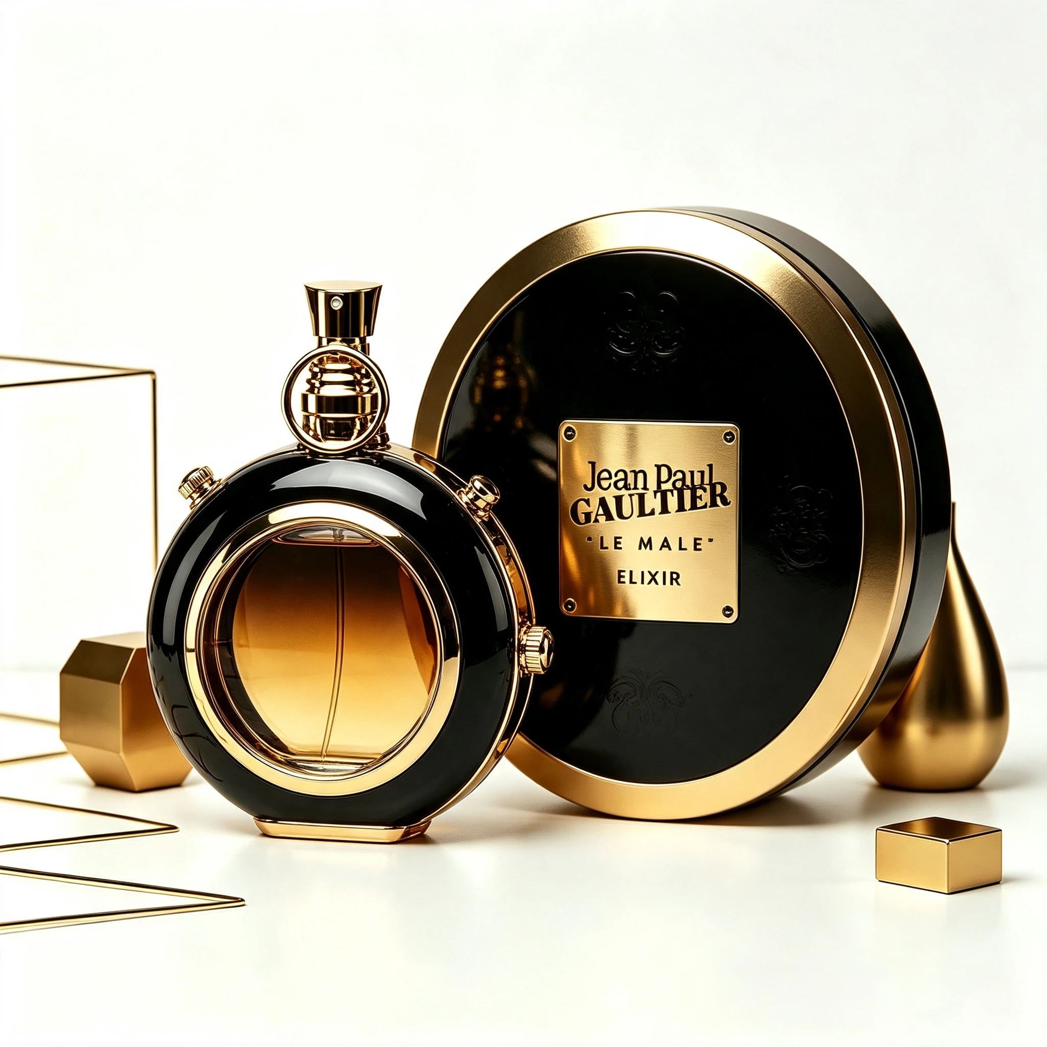 Jean Paul Gaultier 4 Styles Men Perfume Collection Set Le Male Le Parfum Le Beau Le Parfum Original Le Male Eau De Parfum Natural Spray Long Lasting Woody Scent Iconic Torso Shaped Bottle Luxury Metal