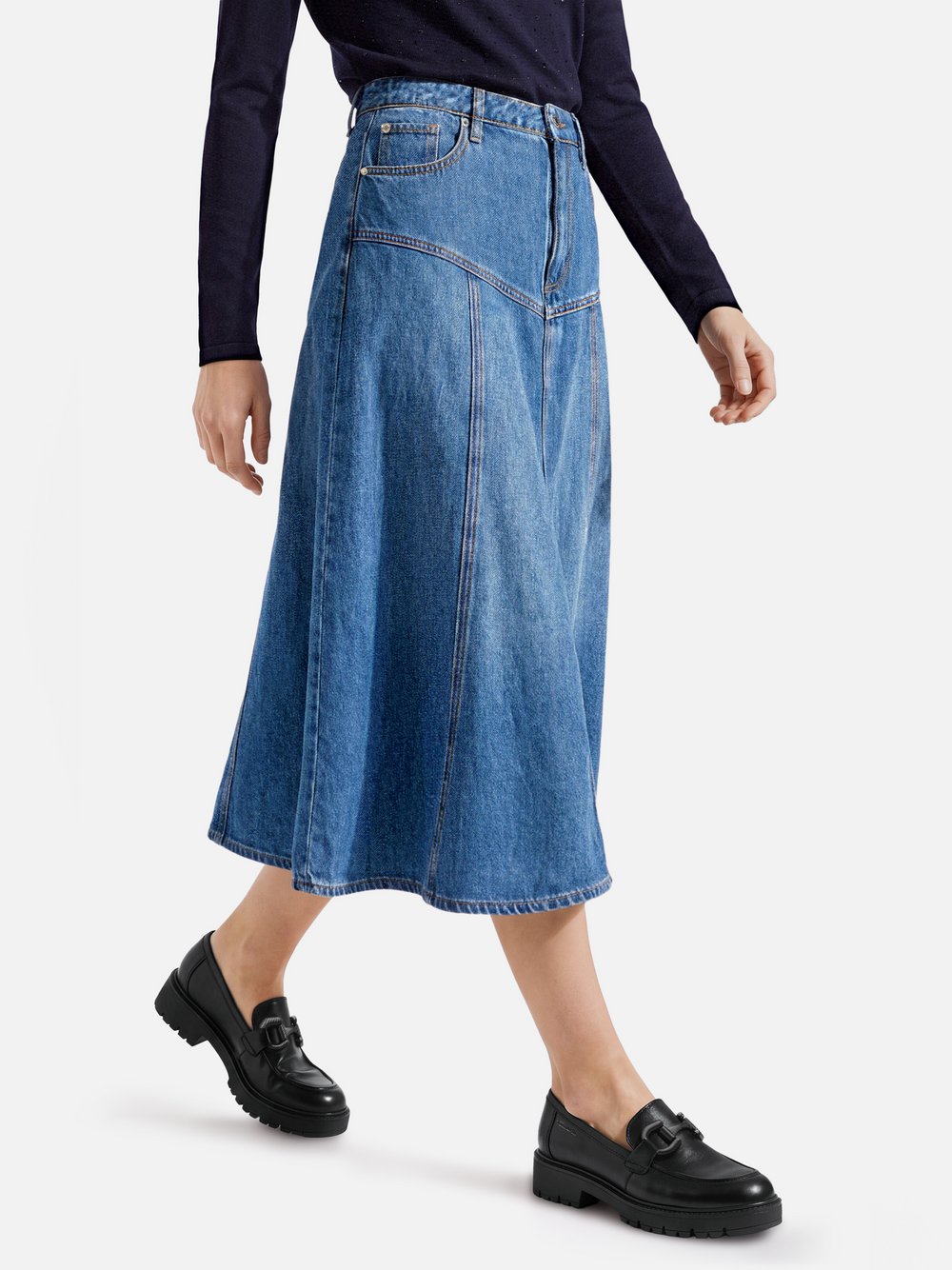 s.Oliver Jeansrock Damen medium stone, 44