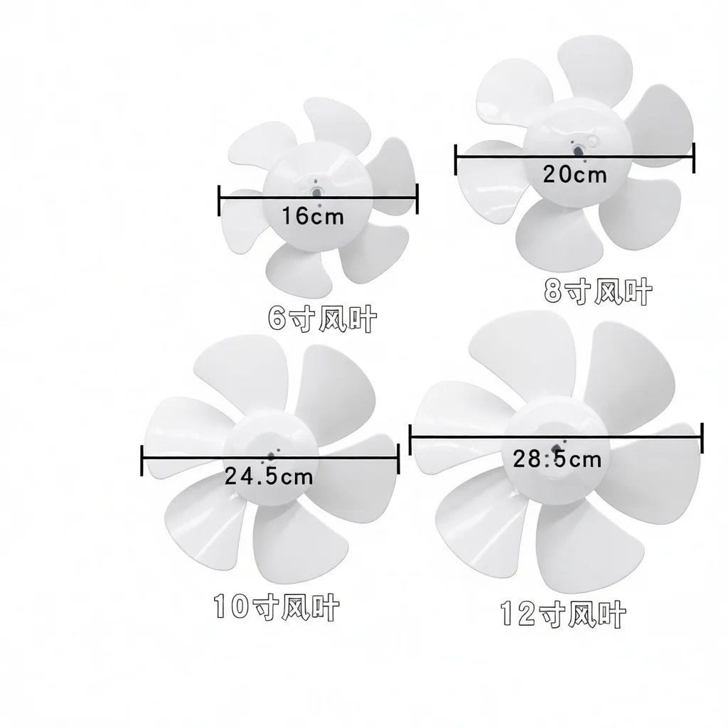 Pale de ventilateur de remplacement pour moteur d'extraction de ventilation, 6, 8, 10, 12 pouces, trou en D, pièces de maintenance universelles pour appareils électroménagers, efficaces