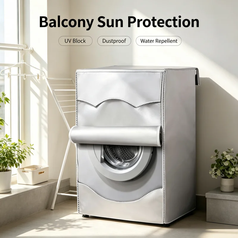 Housse de machine à laver 600D, housse de protection pour lave-linge à chargement frontal et sèche-linge, couverture de protection pour appareil électroménager, housse résistante pour la maison