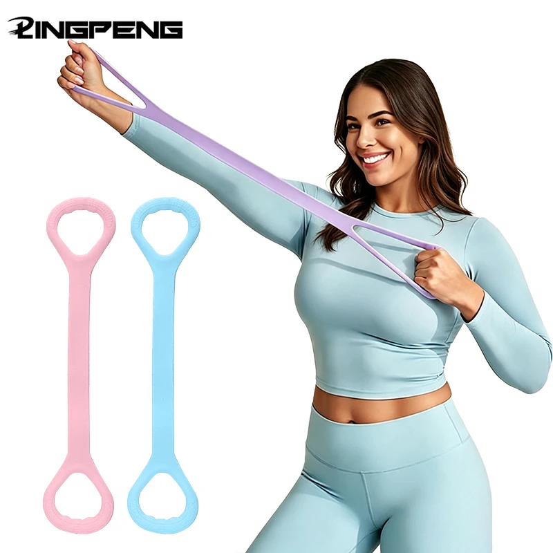 8 Fitness Resistance Band for Workout Arm Back Shoulder Exercise Elastic Training Band for Yoga Pilates Fitness Equipment