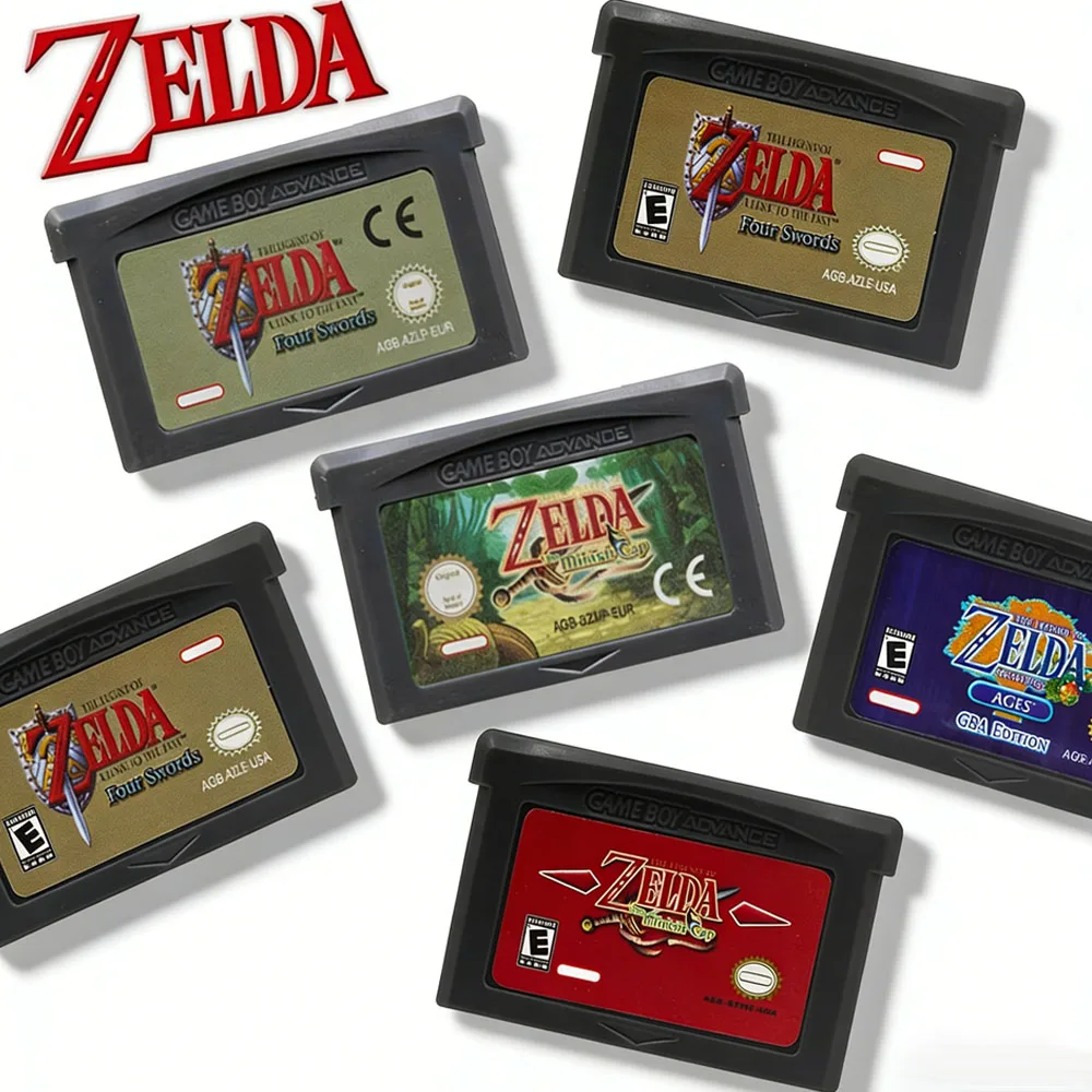 GBA Game Cartridge 32 Bit Video Game Console Game Card Link To The Past Awakening DX Minish Cap