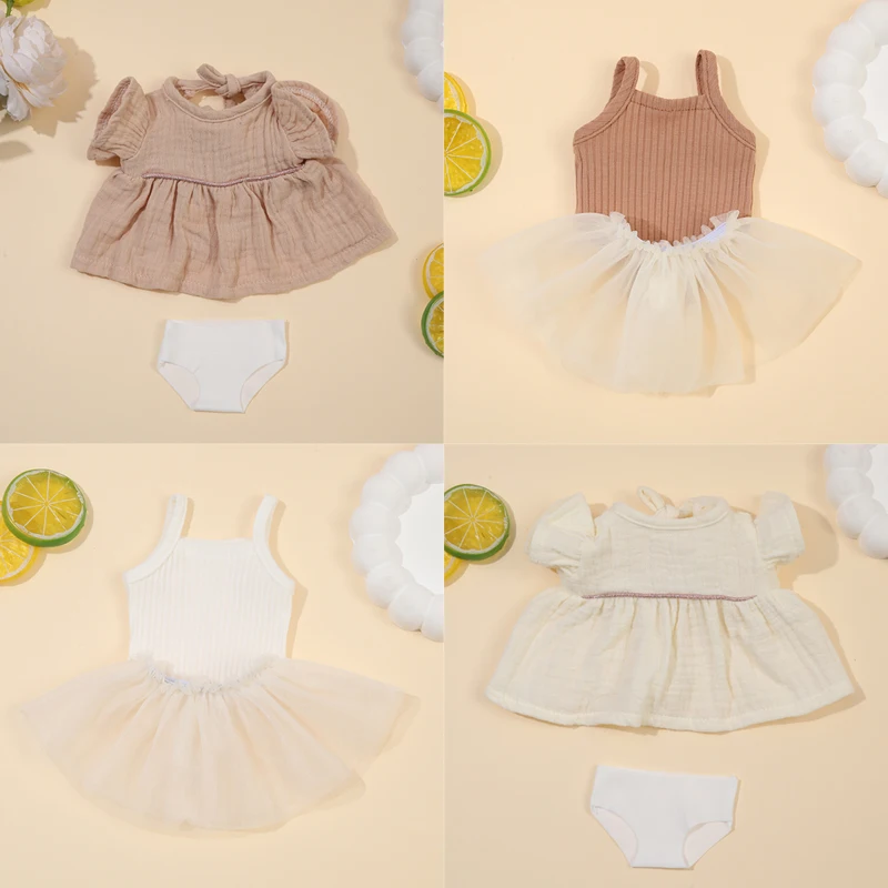 Schöne Kleid Weste Puppen Kleidung für 33 cm 12,99 zoll Reborn Puppe Baby Puppen Kleidung DIY Spielzeug Puppe Zubehör für Reborn Puppe