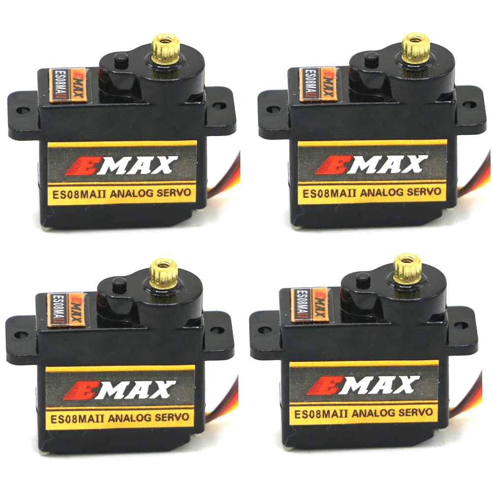 2026 New EMAX ES08MAII 12G Mini Metal Gear Analog Servo RC Hobby Simulation Servo for Car Boat Helicopter Airplane