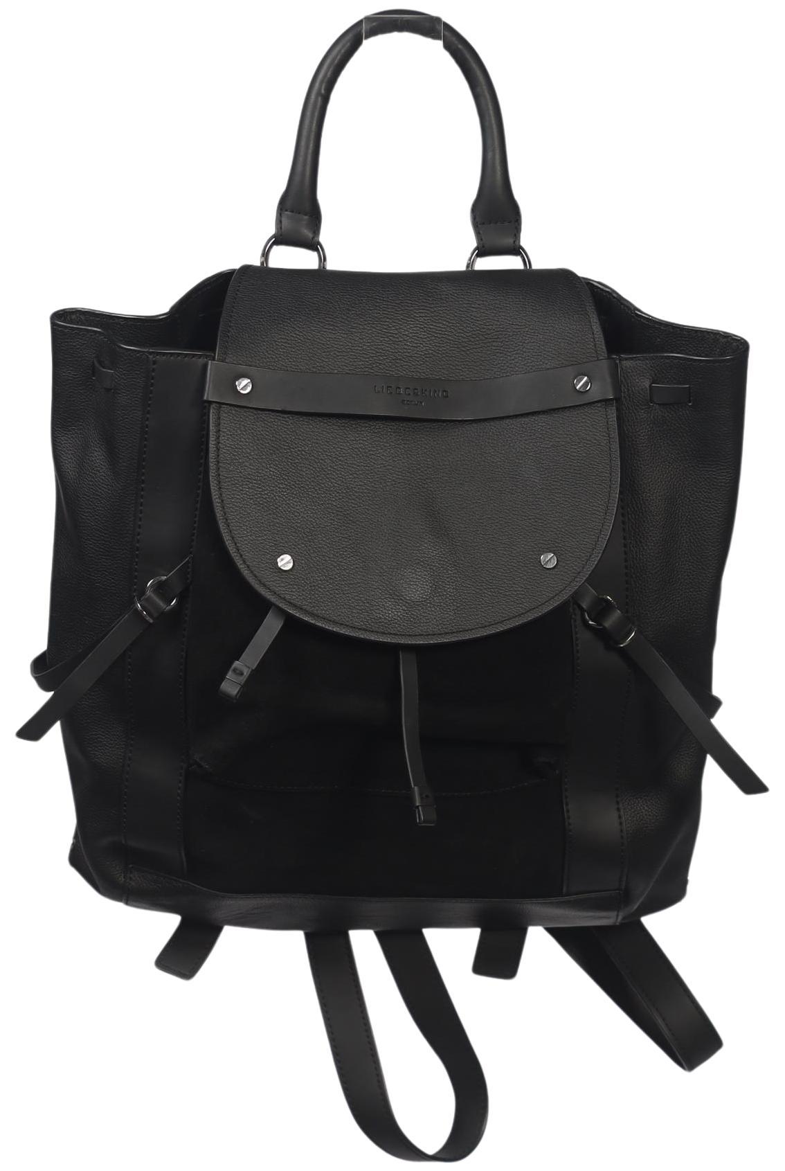 Liebeskind Berlin Damen Rucksack, Gr. , Schwarz, Leder