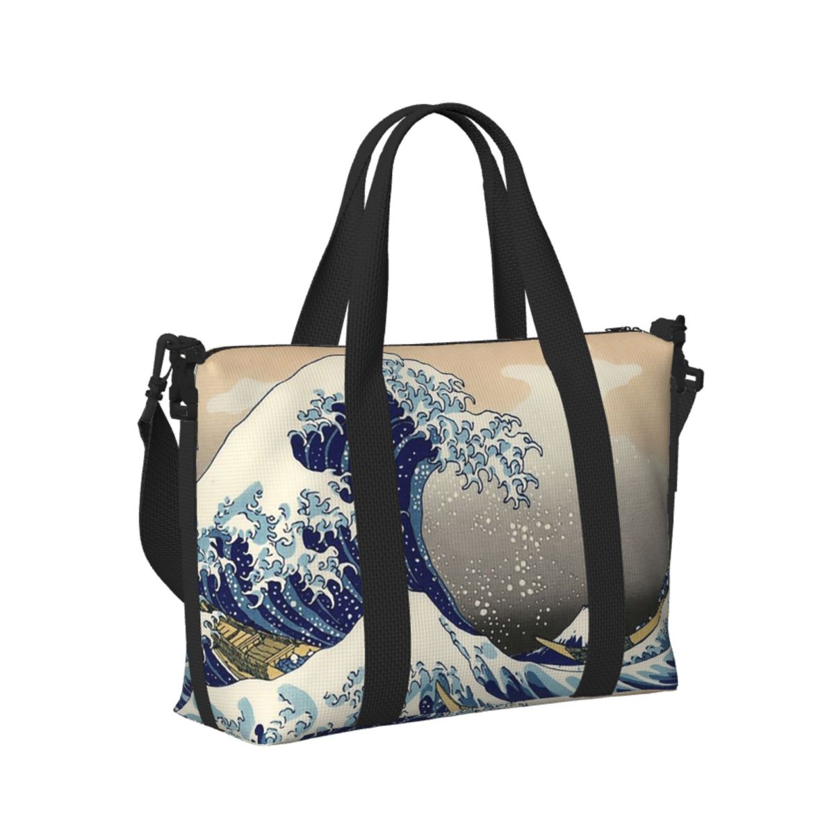 Great Wave Tote Bag For Beach Travel Gym Yoga And Shopping Great Wave Tote Bag For Beach Travel Gym Yoga And Shopping