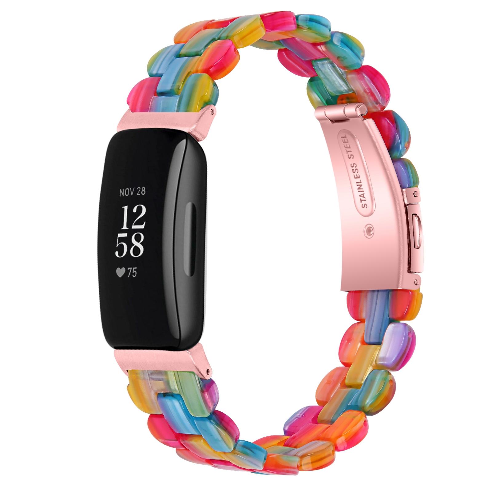 Fitbit Inspire 2 Inspire Resin Watch Band Adjustable Replacement Strap rainbow