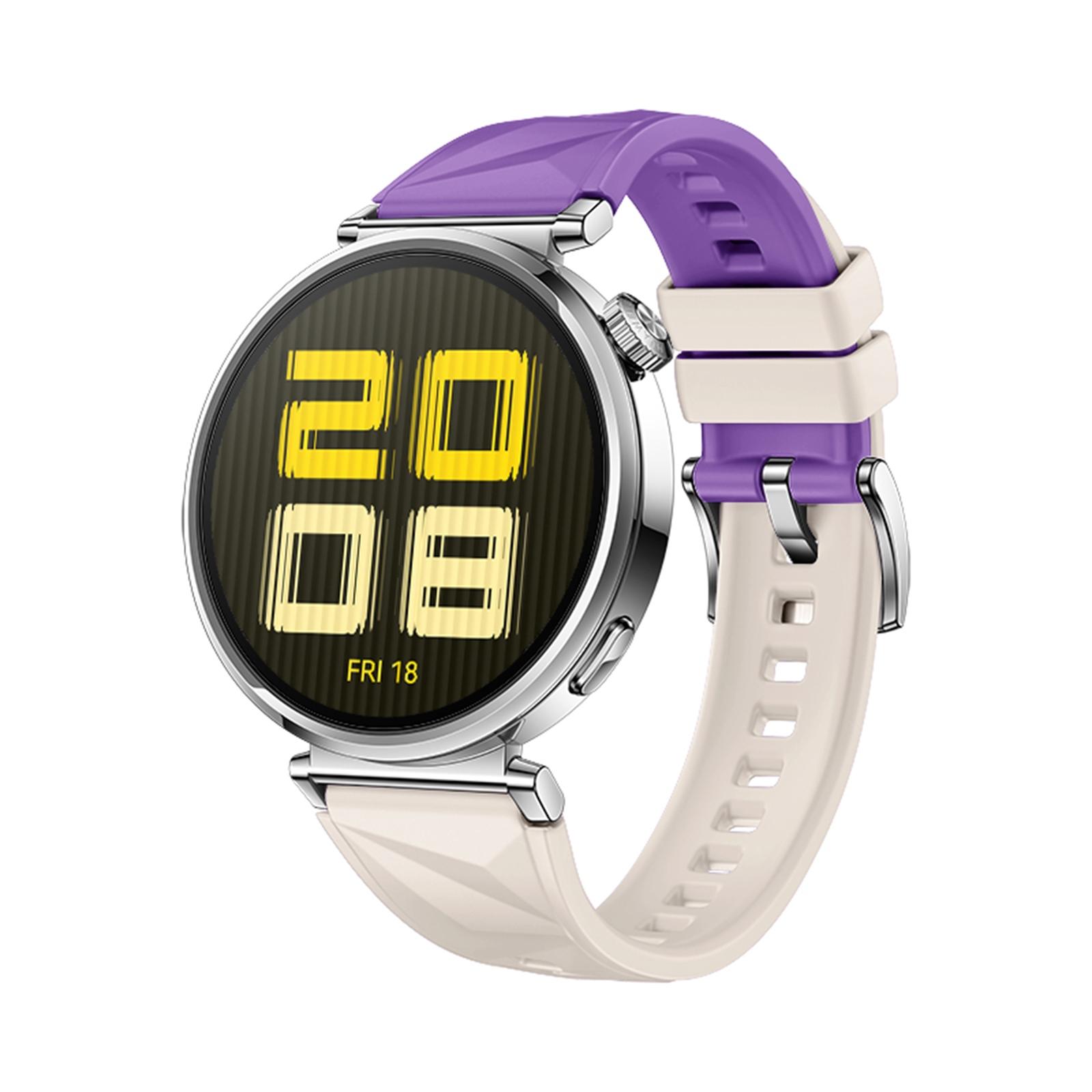 Huawei Watch GT 5 Silicone Watch Band Soft Replacement Strap With Quick Release starlight Violet