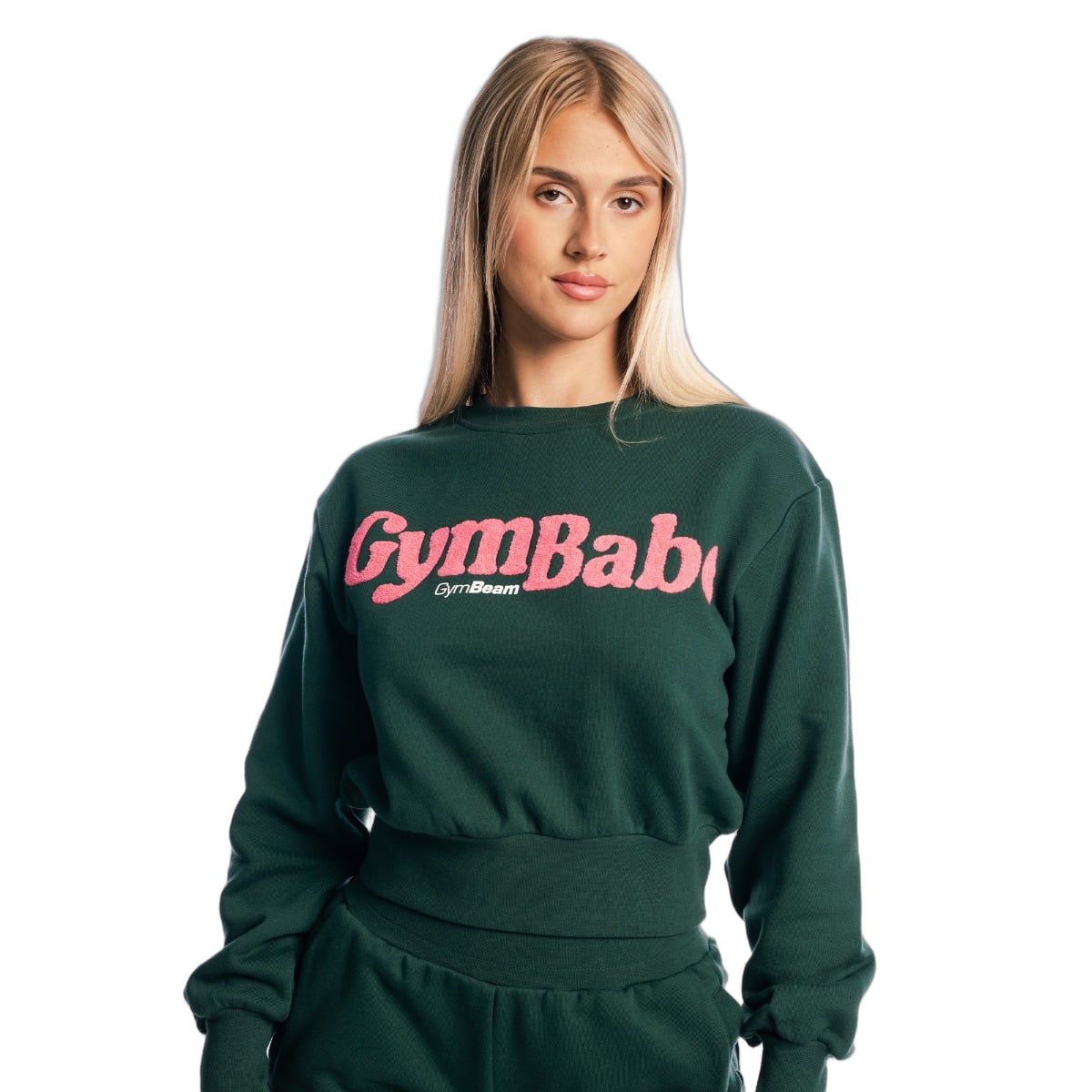 Felpa donna GymBabe cropped senza cappuccio Forest 1 St