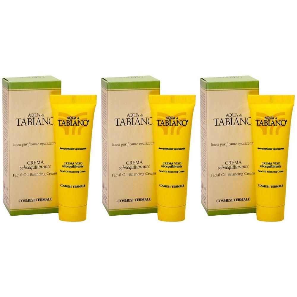 Aqua Tabiano Crema Seboequilibrante 30 Ml 3x30 ml