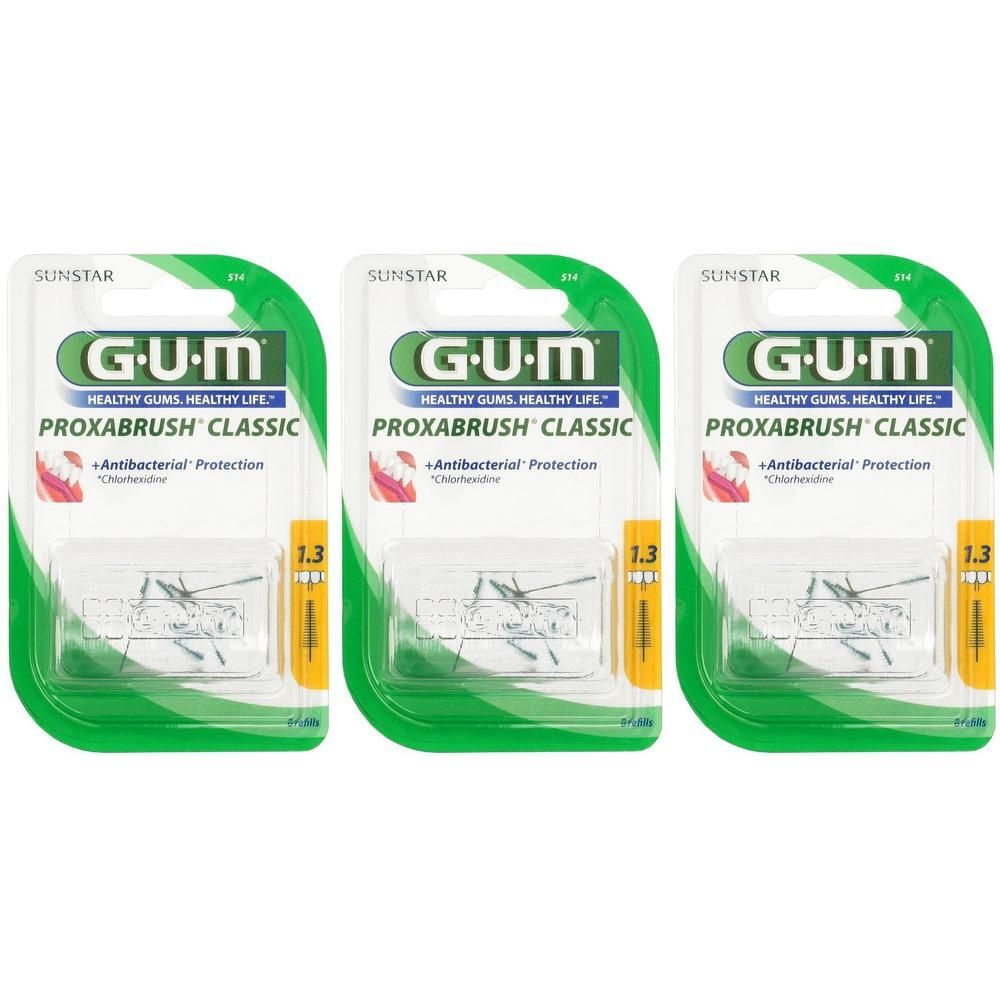 Gum Proxabrush Classic 514 Scovolino Interdentale 8 Pezzi 3x8 pz Spazz