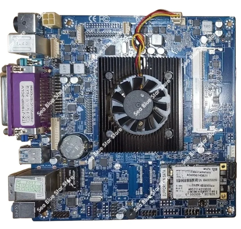 Carte mère industrielle ITX-J1900P-2CLV, machine tout-en-un, carte mère de caisse enregistreuse, mémoire DDR3, carte mère de démontage d