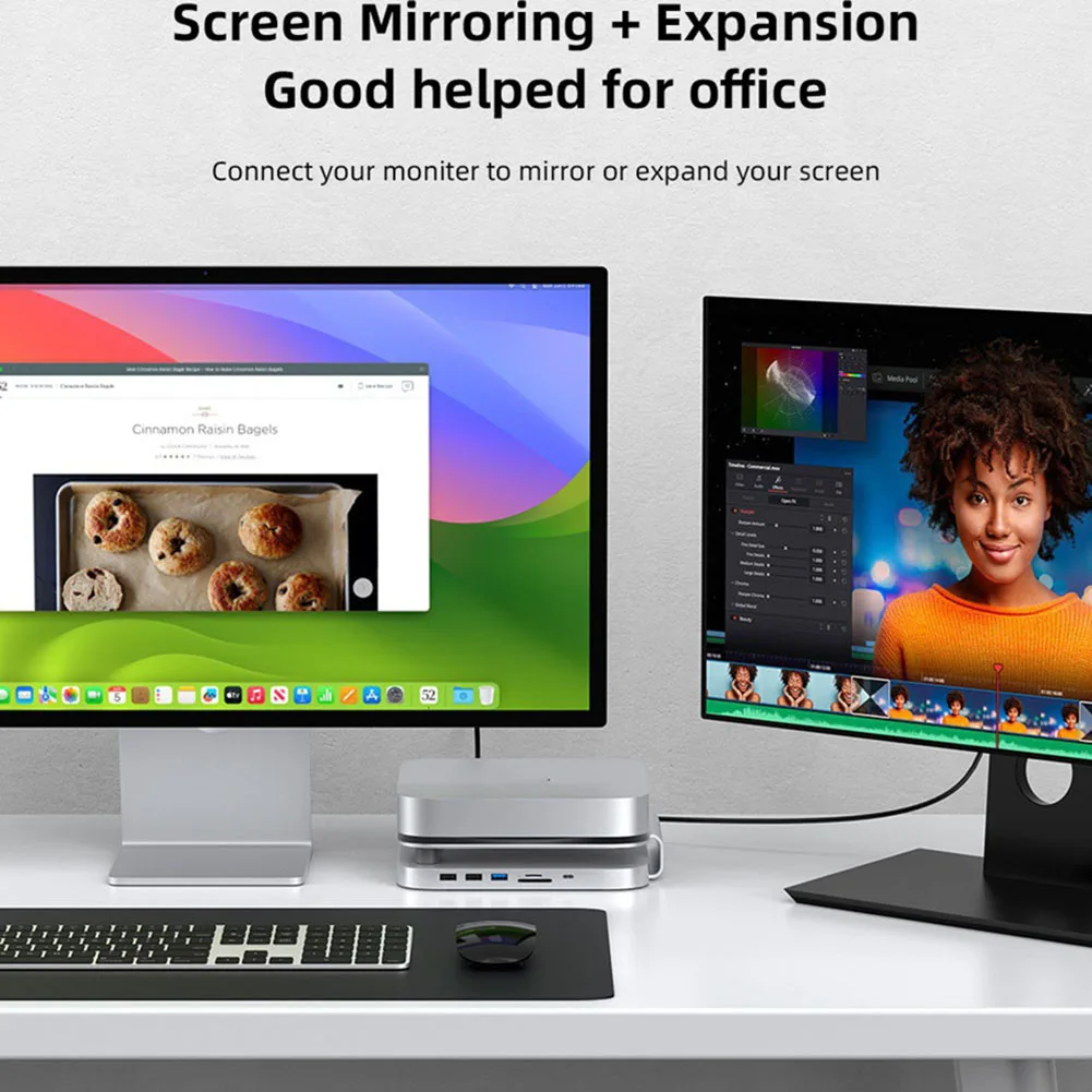 Hub USB-C Workjob avec boîtier pour disque dur, station d