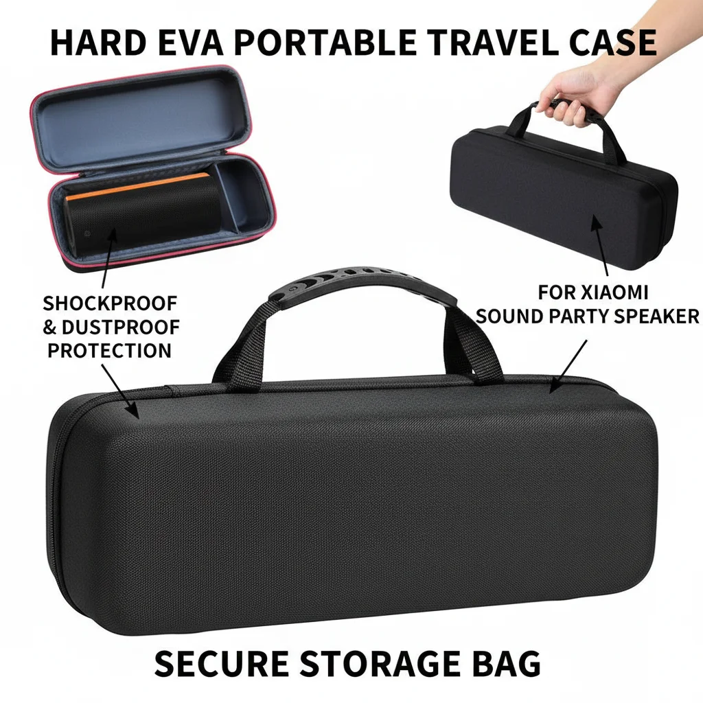 Harte EVA Tragbare Outdoor-Reise-Hülle für kabellose Bluetooth-Lautsprecher für Xiaomi Sound Party Aufbewahrungstasche