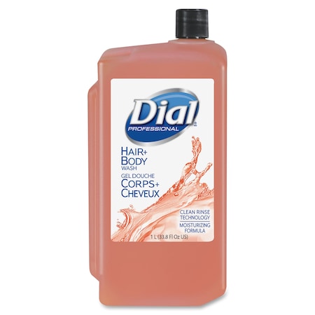 DIAL DIA04029 Hair/Body Wash, 1L, OE, PK 8
