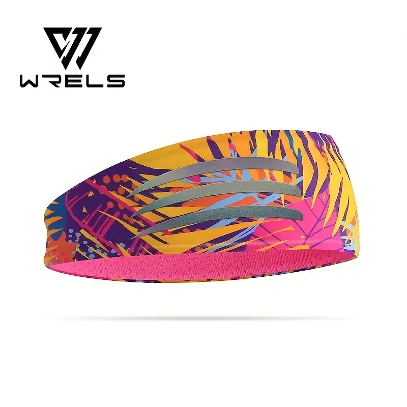 WRELS Sports Headband Wicking Workout Workout Sweatband Non Slip for Running Fitness Yoga Cycling Sport Sweatband for Men Women