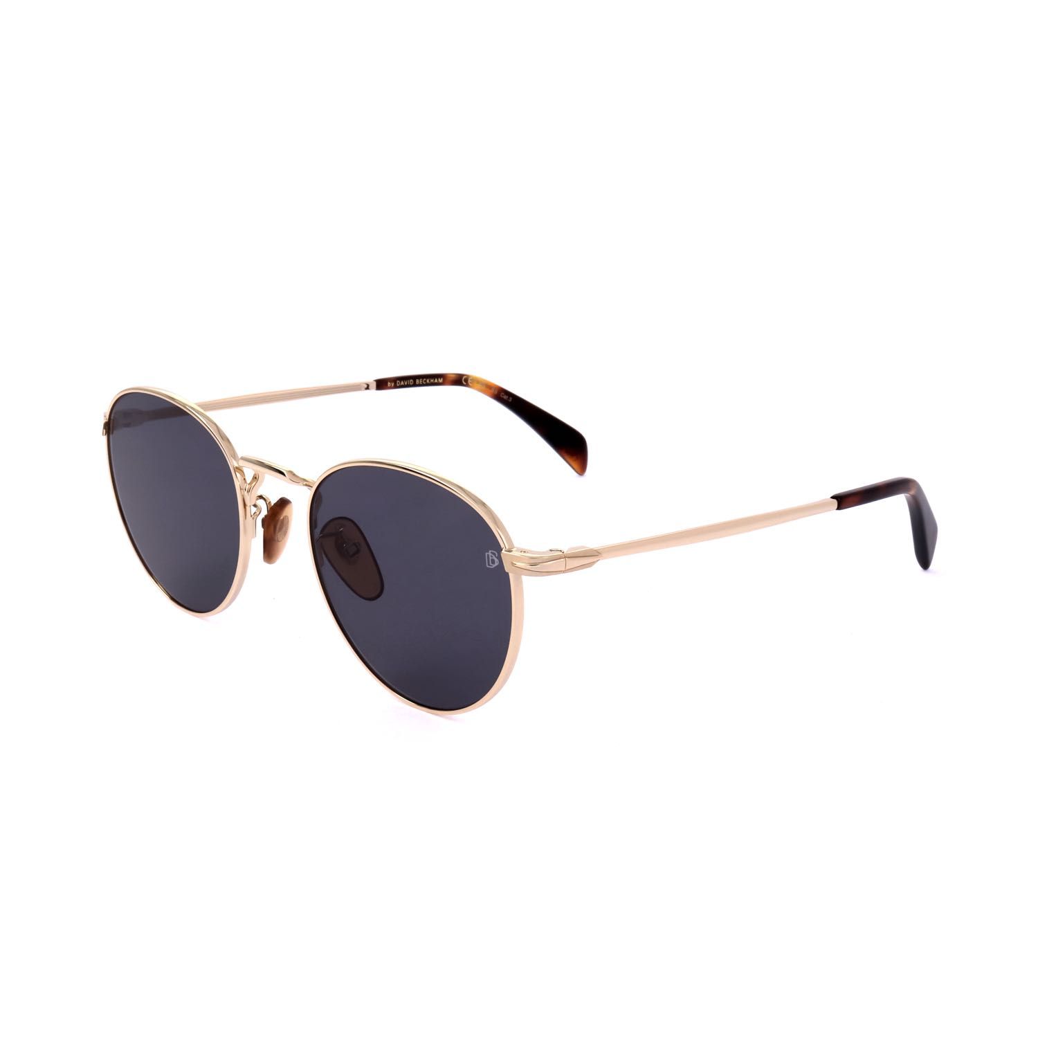 David Beckham occhiali da sole uomo DB 1005/S gold-coloured mottled br