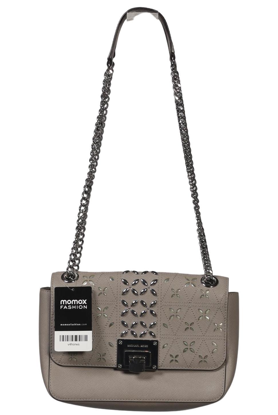 Michael Michael Kors Damen Handtasche klein Leder, Gr. , Grau, kein / Etikett / Leder