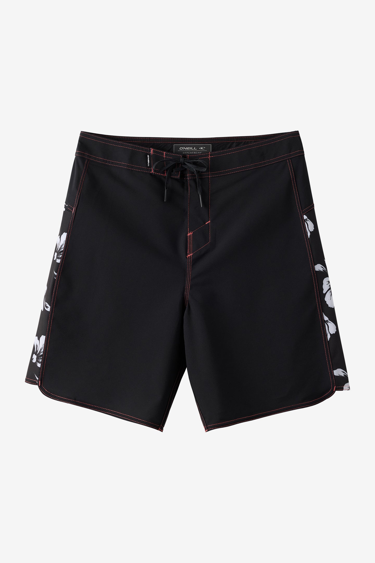 O'Neill Men's Hyperfreak Tech Panel 18"" Board Shorts in Black 2, Size 32, Elastane/Polyester