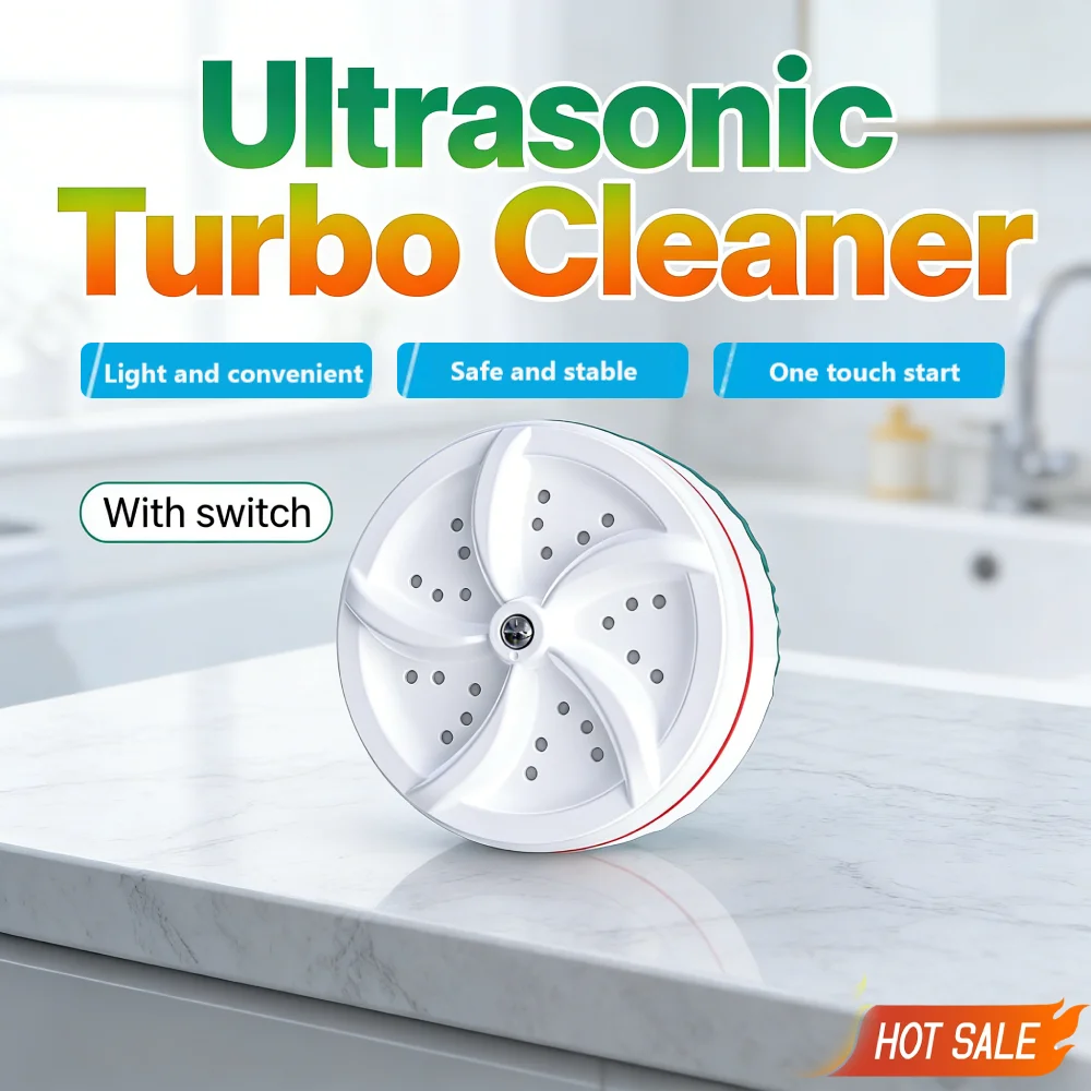 Portable Mini Washing Machine USB Powered Mini Turbo Washer for Underwear Socks Ultrasonic Turbo Washing Machine for Home Travel
