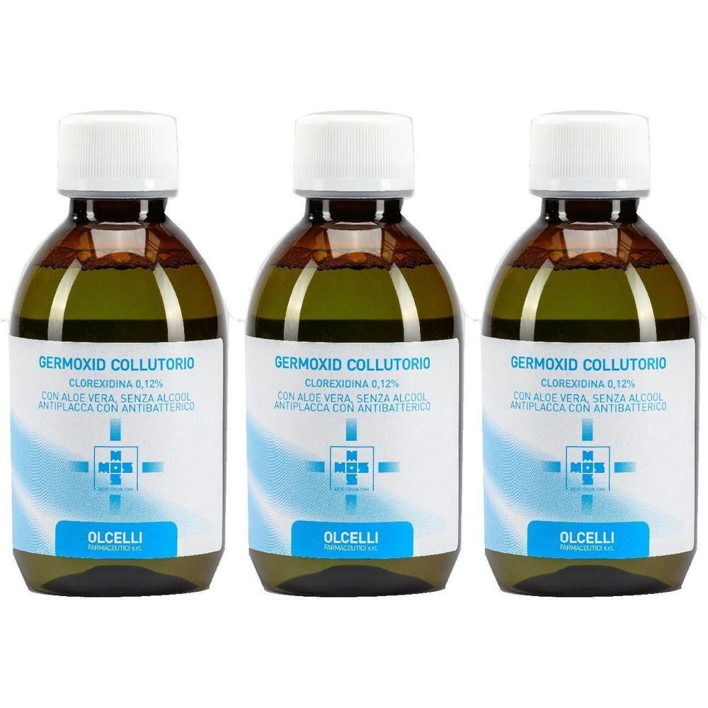 Collutorio Olcelli Clorexidina 0,12% 3x200 ml