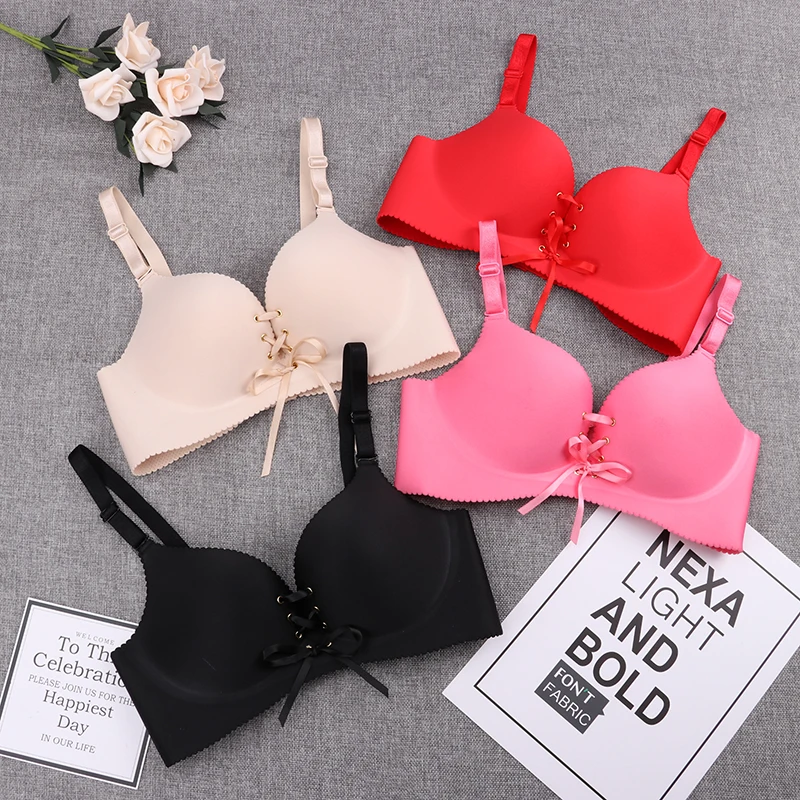 Soutien-gorge sans coutures, soutiens-gorge sexy pour femmes, lingerie push-up tendance, brassière sans armatures, bralette ajustable à bandages, lingerie féminine.