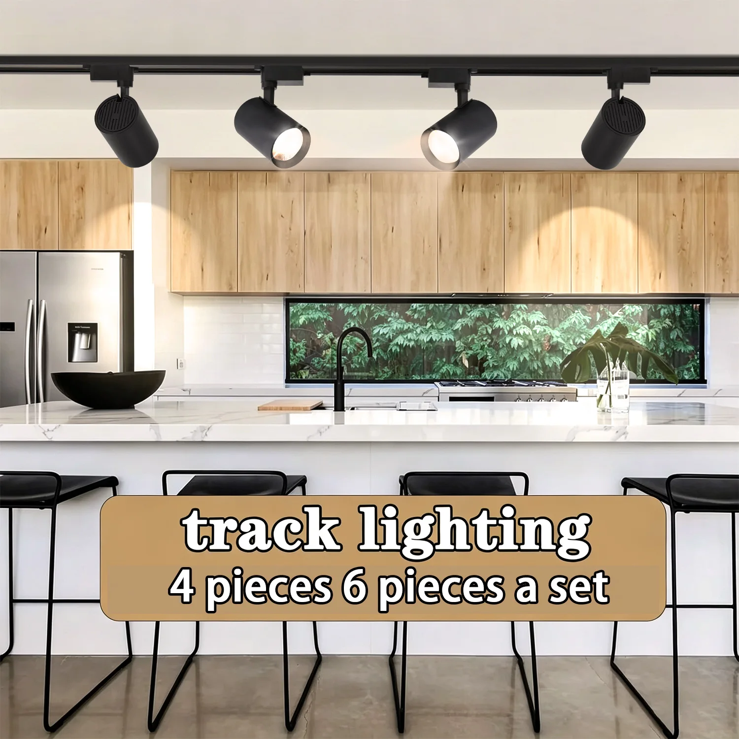 Superhelles Schienenlicht-Set LED-Schienenbeleuchtung Schienenlampe LED-Deckenstrahler Wandlampe für Laden, Zuhause, Küche, Geschäft 220V