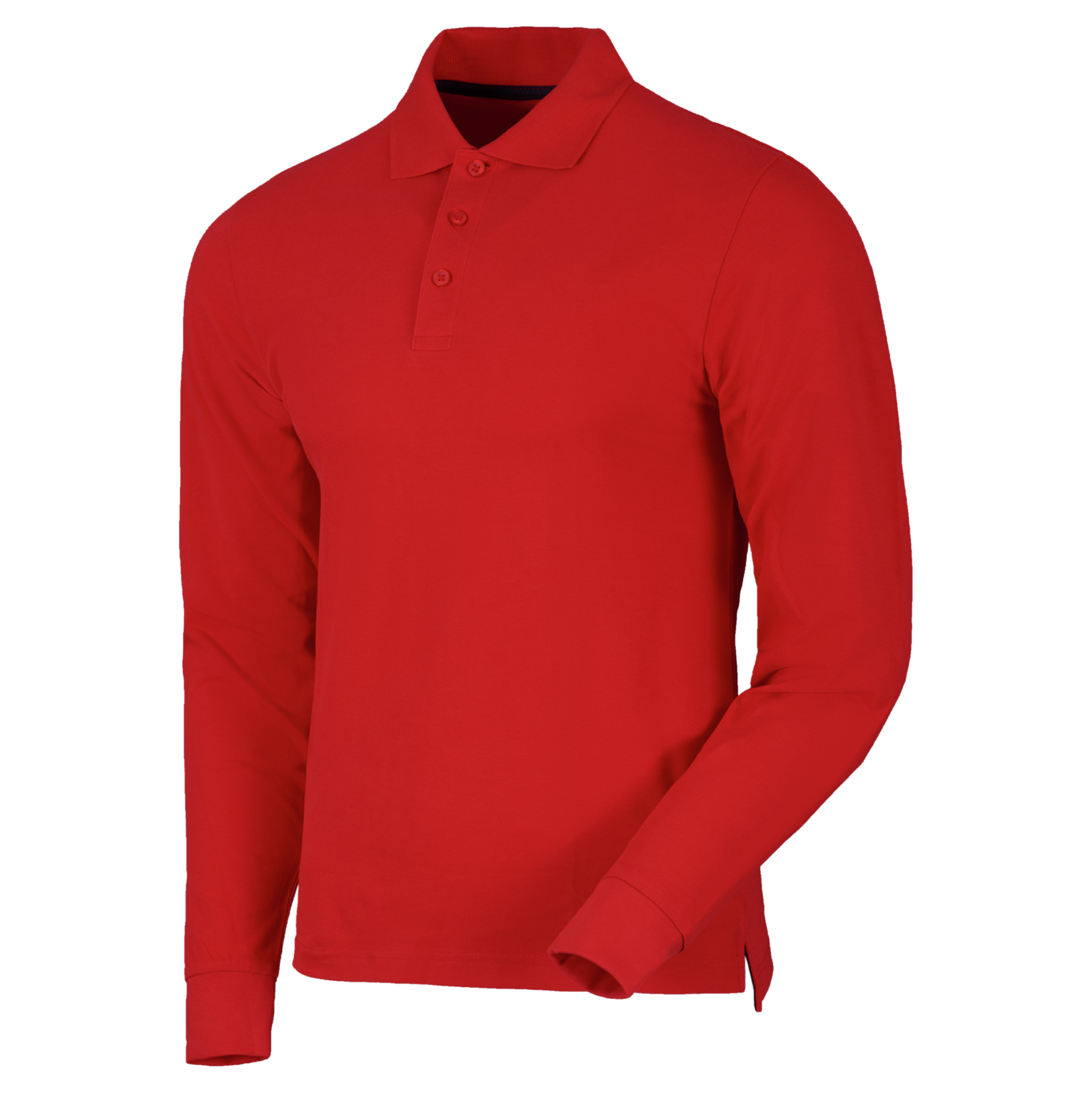 Polo de travail à manches longues JOB+ rouge
